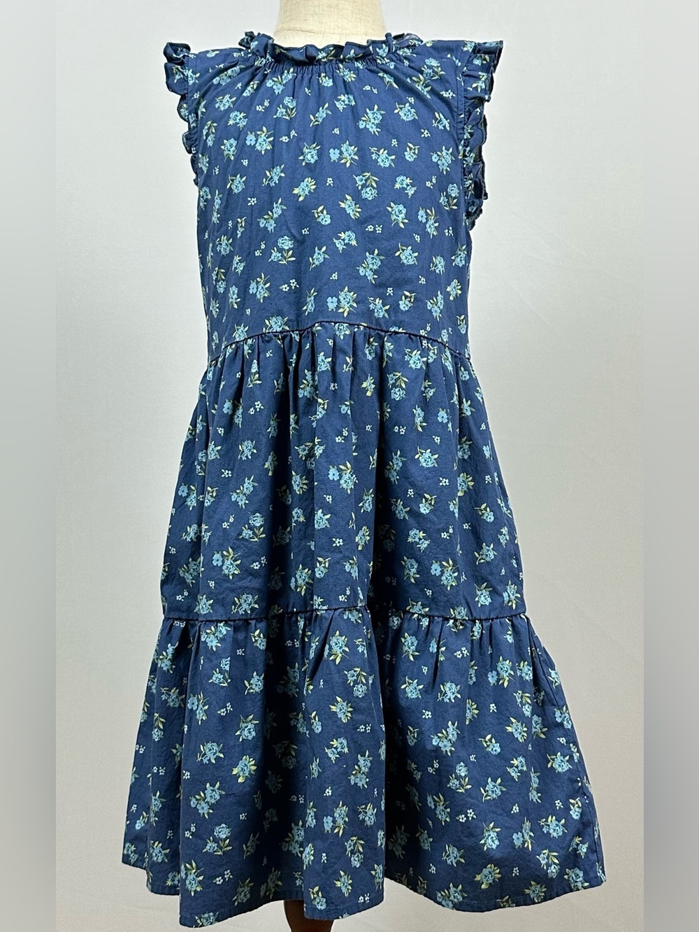 WALKING ON SUNSHINE girls tiered floral sundress - size small